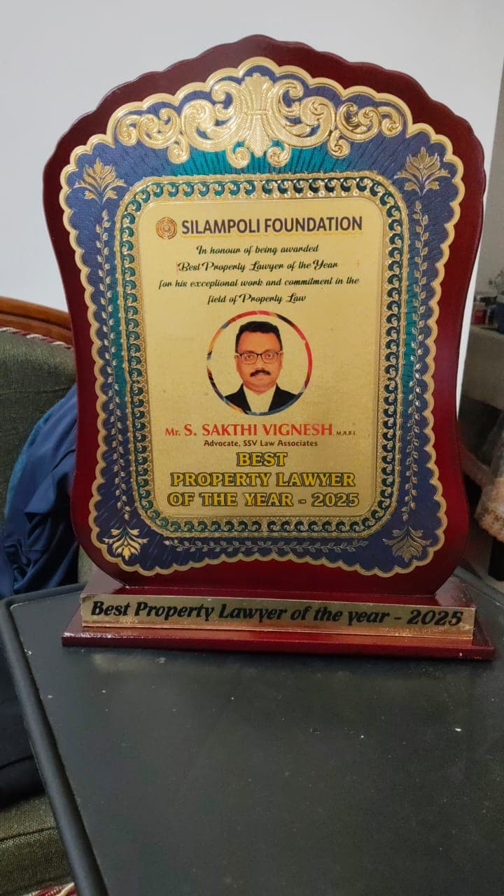 Best Property Lawyer of the Year 2025 – SSV Law Associates